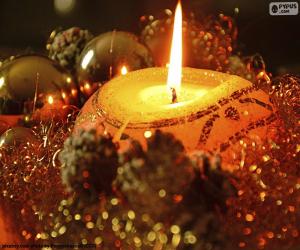 пазл Свечи, зажженные на Рождество